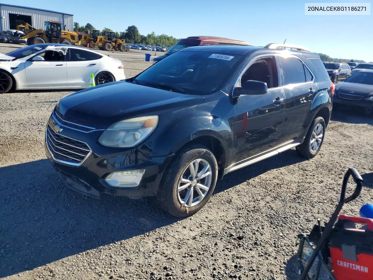 2016 Chevrolet Equinox Lt VIN 2GNALCEK8G1186271 фото 1