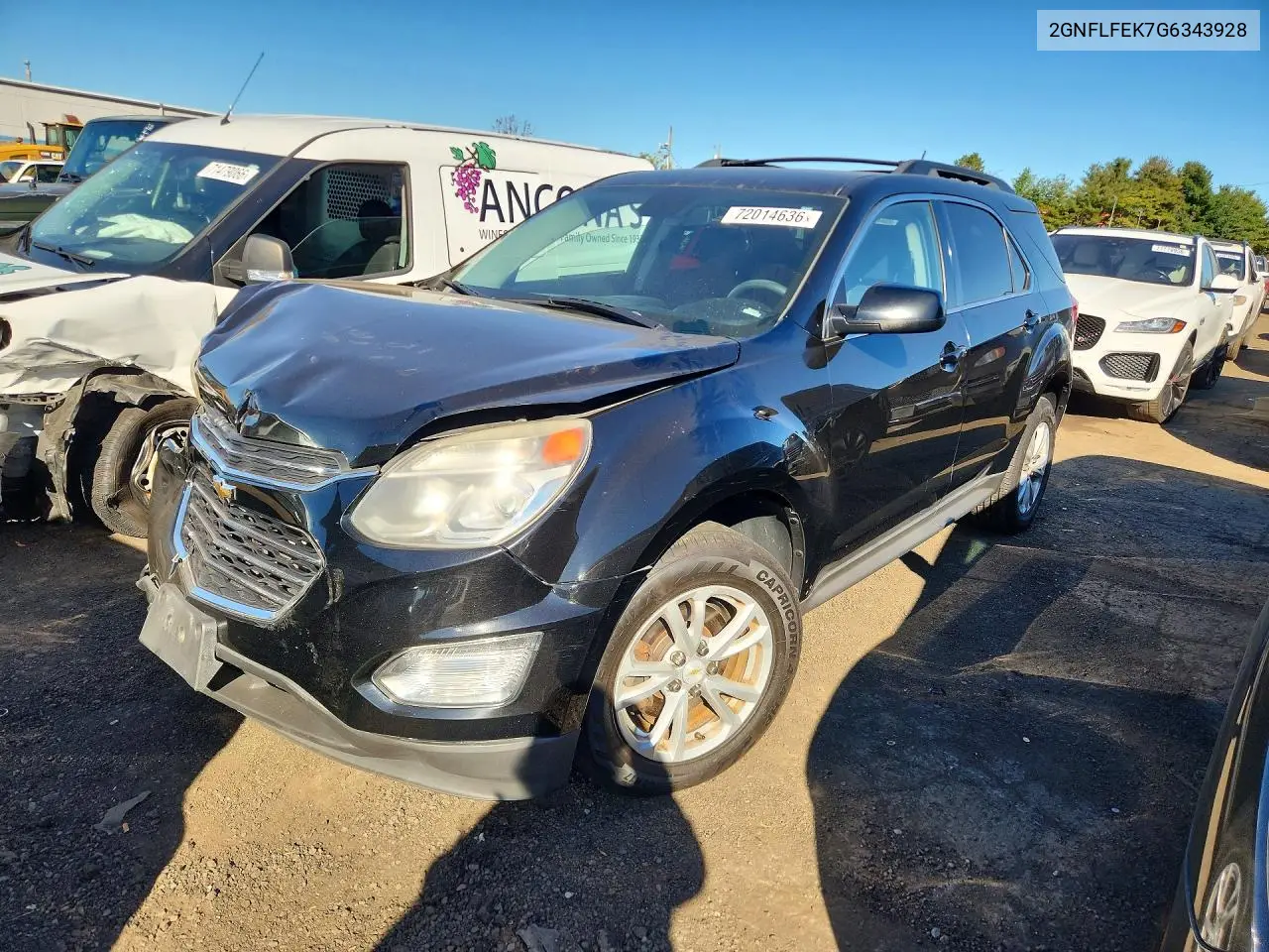 2016 Chevrolet Equinox Lt VIN 2GNFLFEK7G6343928 фото 1