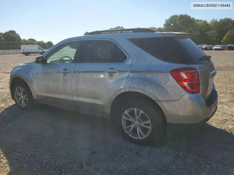 2016 Chevrolet Equinox Lt VIN 2GNALCEK5G1143443 фото 2