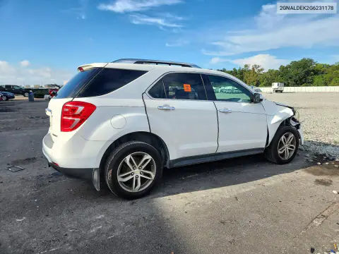 2016 Chevrolet Equinox Ltz VIN 2GNALDEK2G6231178 фото 3