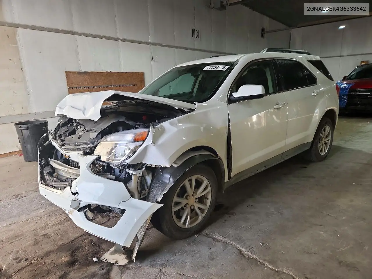 2016 Chevrolet Equinox Lt VIN 2GNALCEK4G6333642 фото 1