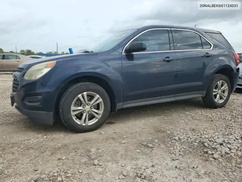 2GNALBEK6G1124331 — 2016 Chevrolet Equinox, Задняя часть, фото до ремонта