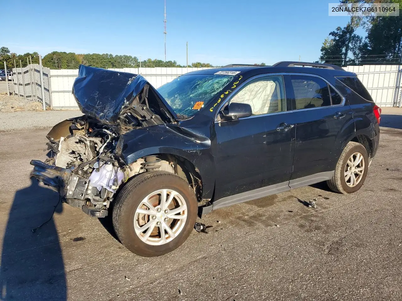 2016 Chevrolet Equinox Lt VIN 2GNALCEK7G6110964 фото 1