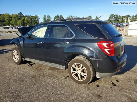 2016 Chevrolet Equinox Lt VIN 2GNALCEK7G6110964 фото 2