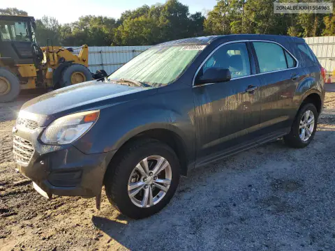 2GNALBEKXH1554963 — 2017 Chevrolet Equinox, Передняя часть, фото до ремонта