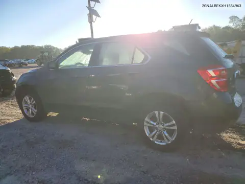 2GNALBEKXH1554963 — 2017 Chevrolet Equinox, фото 2 с аукциона Copart, Передняя часть