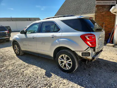 2017 Chevrolet Equinox Lt VIN 2GNALCEK6H1577887 фото 2