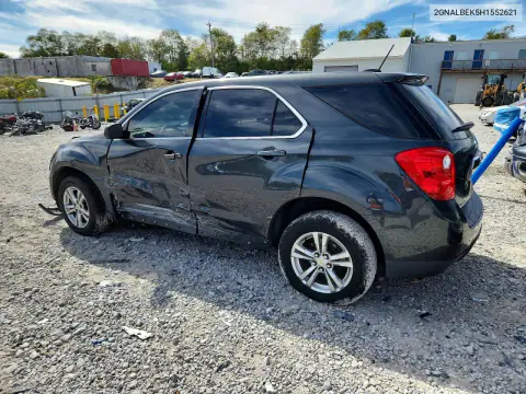 2017 Chevrolet Equinox Ls VIN 2GNALBEK5H1552621 фото 2