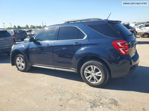 2017 Chevrolet Equinox Lt VIN 2GNALCEK1H6214769 фото 2