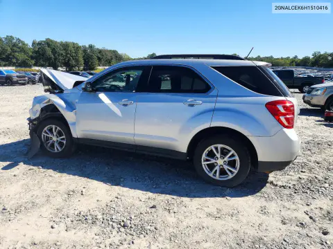 2017 Chevrolet Equinox Lt VIN 2GNALCEK6H1510416 фото 2