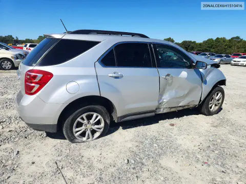 2017 Chevrolet Equinox Lt VIN 2GNALCEK6H1510416 фото 3