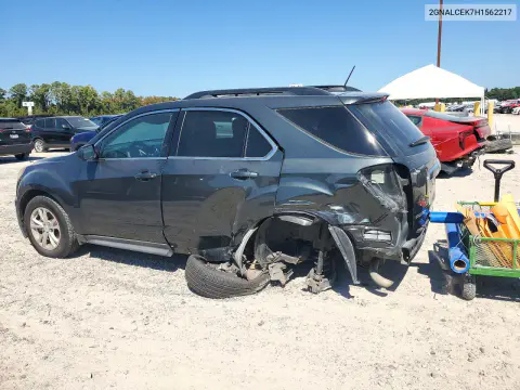 2017 Chevrolet Equinox Lt VIN 2GNALCEK7H1562217 фото 2