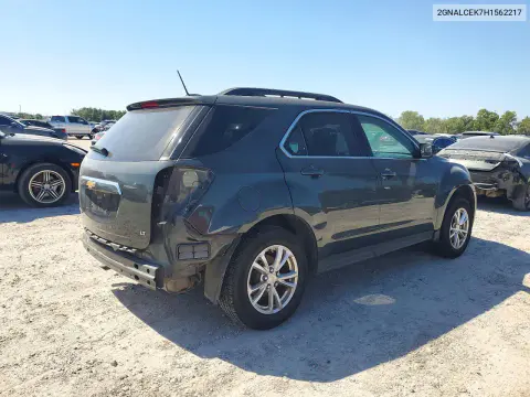 2017 Chevrolet Equinox Lt VIN 2GNALCEK7H1562217 фото 3