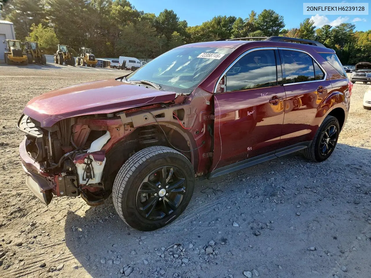 2017 Chevrolet Equinox Lt VIN 2GNFLFEK1H6239128 фото 1