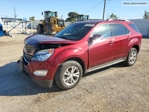 2GNALCEK2H1559029 — 2017 Chevrolet Equinox, Передняя часть, фото до ремонта