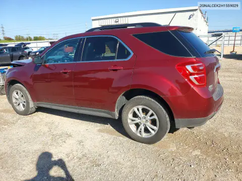 2017 Chevrolet Equinox Lt VIN 2GNALCEK2H1559029 фото 2