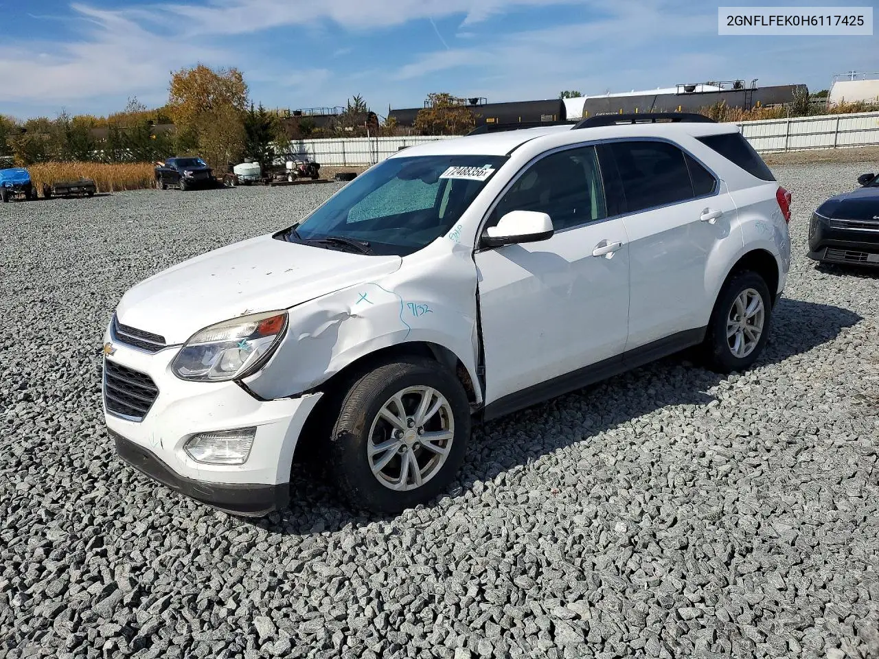 2017 Chevrolet Equinox Lt VIN 2GNFLFEK0H6117425 фото 1