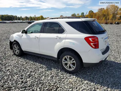 2017 Chevrolet Equinox Lt VIN 2GNFLFEK0H6117425 фото 2