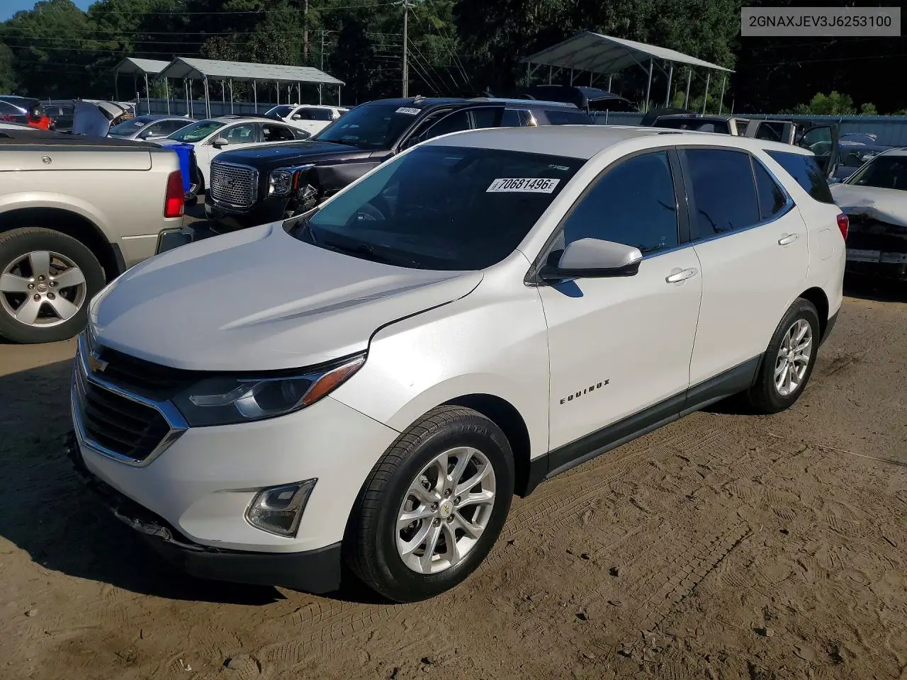 2018 Chevrolet Equinox Lt VIN 2GNAXJEV3J6253100 фото 1