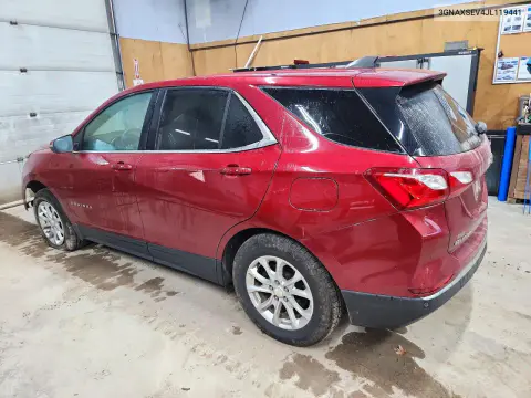 2018 Chevrolet Equinox Lt VIN 3GNAXSEV4JL119441 фото 2