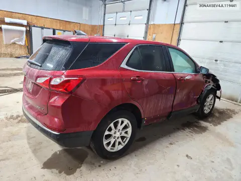 2018 Chevrolet Equinox Lt VIN 3GNAXSEV4JL119441 фото 3