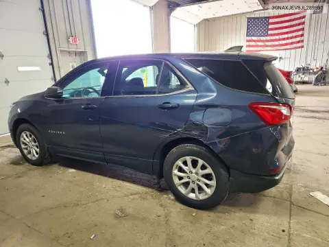 2018 Chevrolet Equinox Lt VIN 3GNAXJEV8JL289893 фото 2
