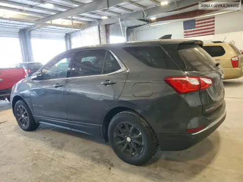 2018 Chevrolet Equinox Lt VIN 3GNAXSEV9JL269352 фото 2
