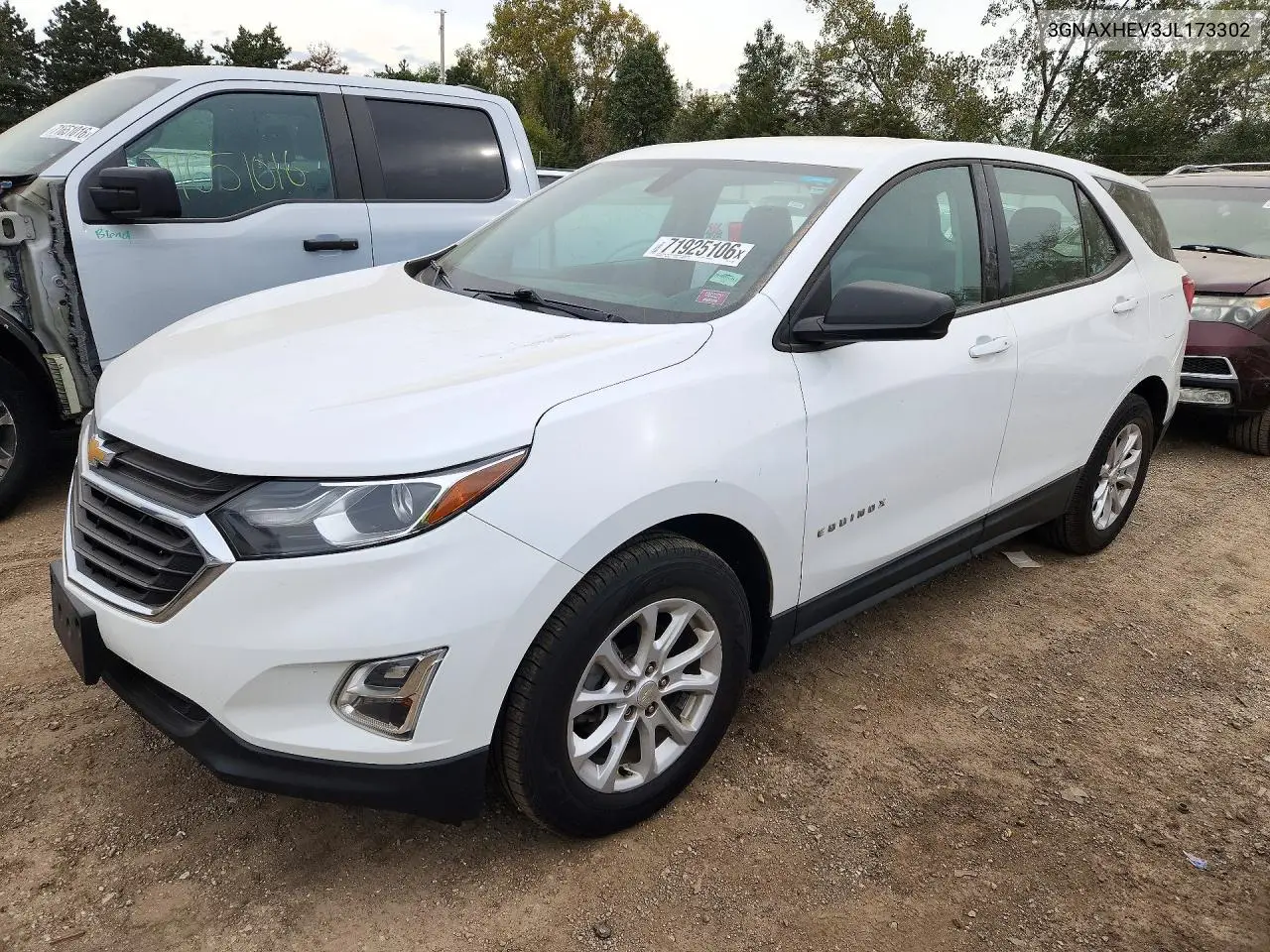 2018 Chevrolet Equinox Ls VIN 3GNAXHEV3JL173302 фото 1