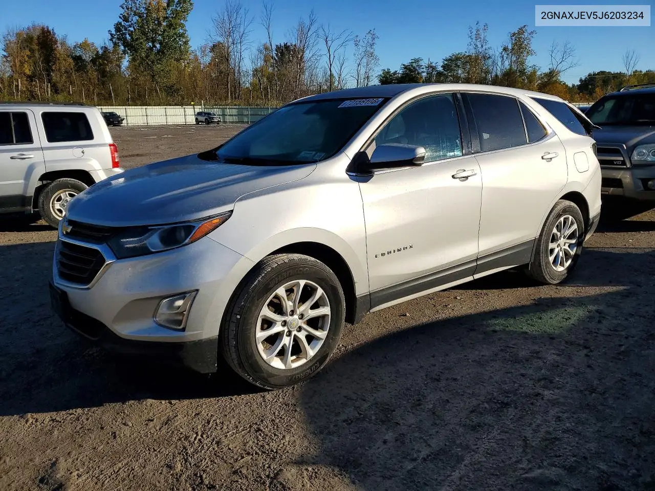 2018 Chevrolet Equinox Lt VIN 2GNAXJEV5J6203234 фото 1