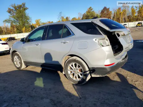 2018 Chevrolet Equinox Lt VIN 2GNAXJEV5J6203234 фото 2