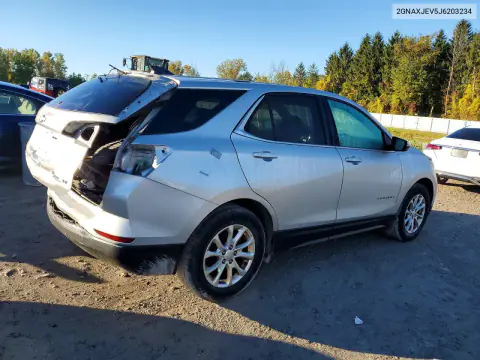 2018 Chevrolet Equinox Lt VIN 2GNAXJEV5J6203234 фото 3