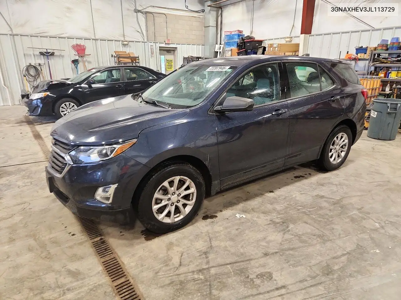 2018 Chevrolet Equinox Ls VIN 3GNAXHEV3JL113729 фото 1