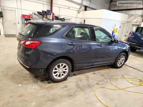 2018 Chevrolet Equinox Ls VIN 3GNAXHEV3JL113729 фото 3