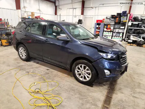 2018 Chevrolet Equinox Ls VIN 3GNAXHEV3JL113729 фото 4