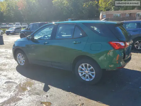 2018 Chevrolet Equinox Ls VIN 2GNAXHEV8J6339642 фото 2