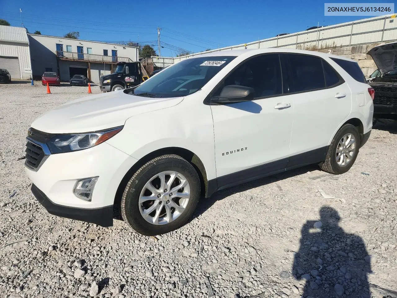 2018 Chevrolet Equinox Ls VIN 2GNAXHEV5J6134246 фото 1