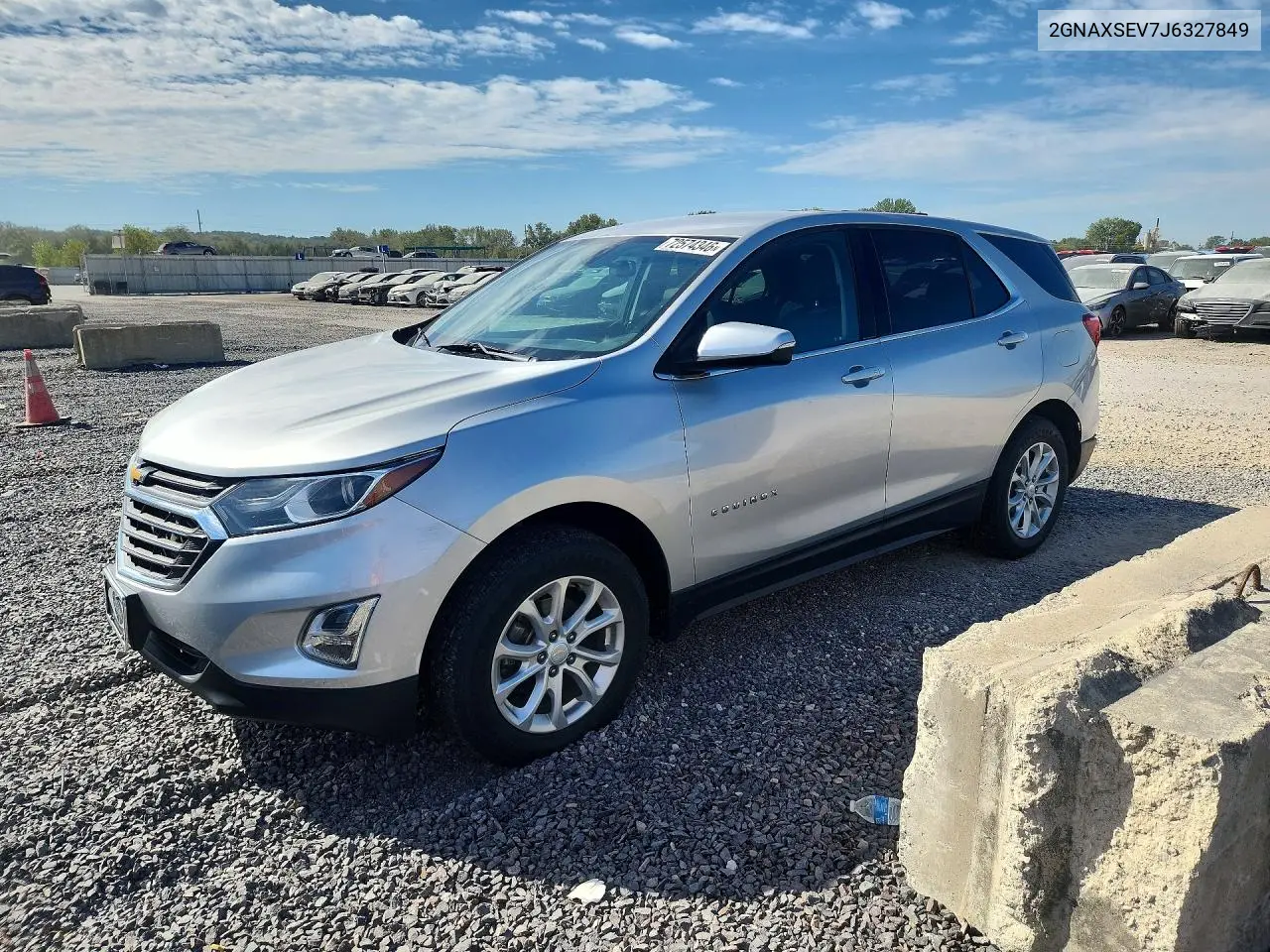 2018 Chevrolet Equinox Lt VIN 2GNAXSEV7J6327849 фото 1