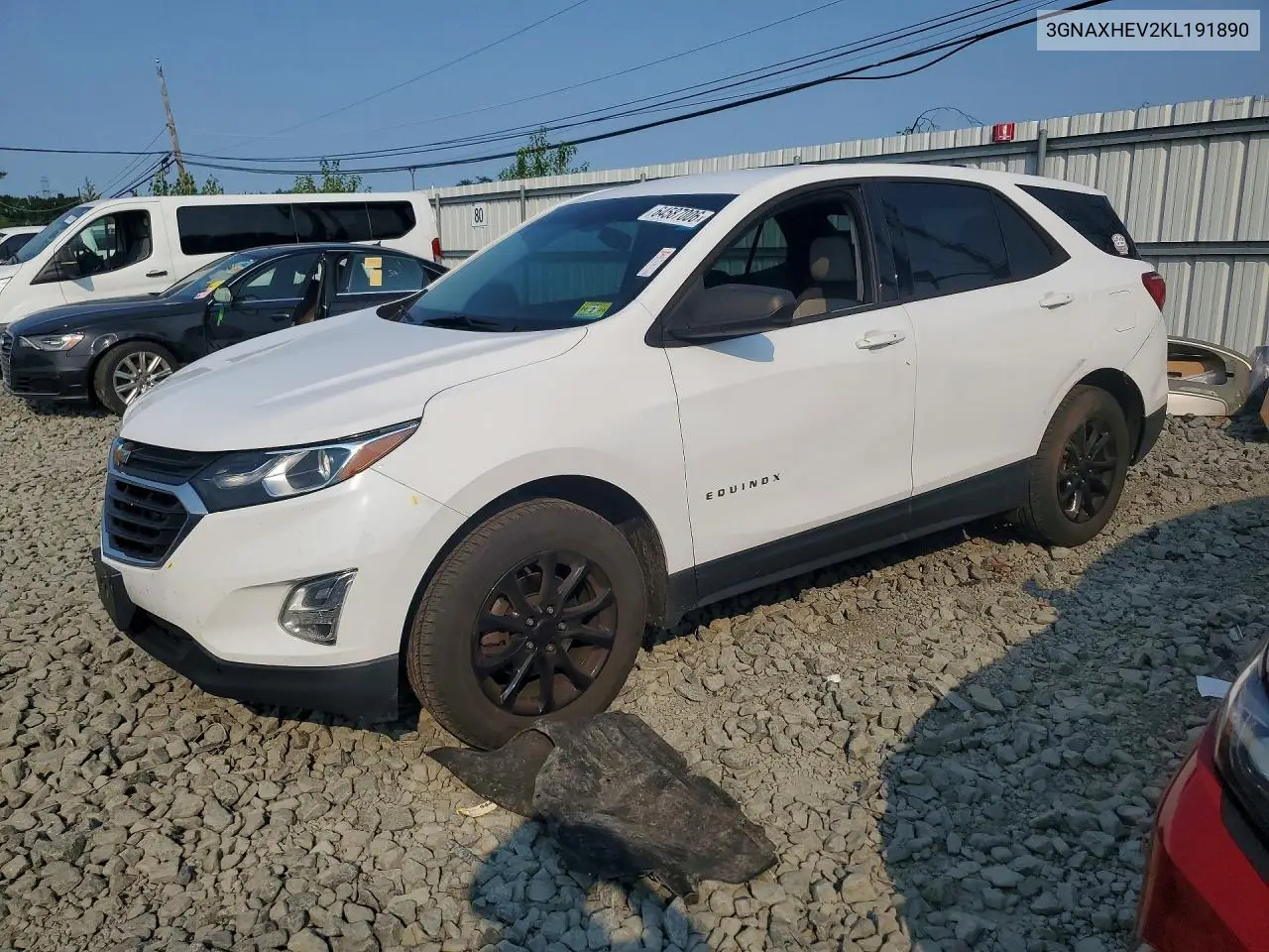 2019 Chevrolet Equinox Ls VIN 3GNAXHEV2KL191890 фото 1