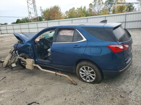 2019 Chevrolet Equinox Lt VIN 3GNAXJEV1KL337591 фото 2