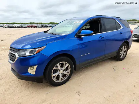 3GNAXVEX7KS509394 — 2019 Chevrolet Equinox, Град, фото до ремонта