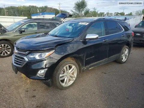 2019 Chevrolet Equinox Premier VIN 3GNAXYEX4KL228035 фото 1