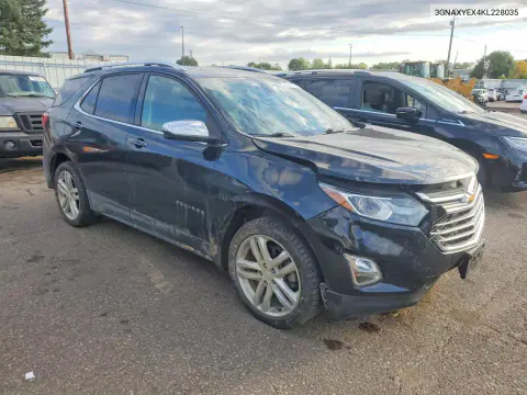 2019 Chevrolet Equinox Premier VIN 3GNAXYEX4KL228035 фото 4