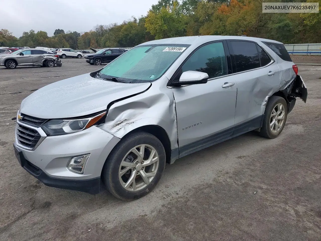 2019 Chevrolet Equinox Lt VIN 2GNAXUEV7K6233497 фото 1