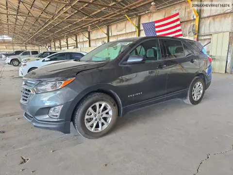 2019 Chevrolet Equinox Ls VIN 2GNAXHEVXK6116374 фото 1