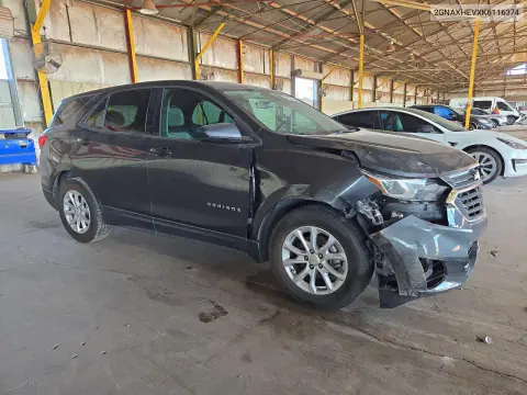 2019 Chevrolet Equinox Ls VIN 2GNAXHEVXK6116374 фото 4