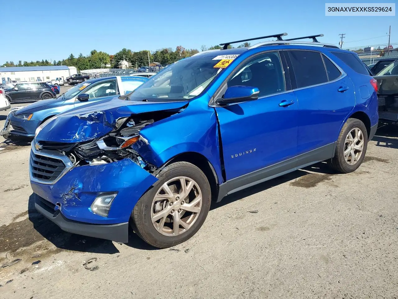 2019 Chevrolet Equinox Lt VIN 3GNAXVEXXKS529624 фото 1