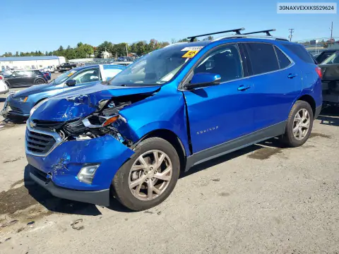 3GNAXVEXXKS529624 — 2019 Chevrolet Equinox, Передняя часть, фото до ремонта