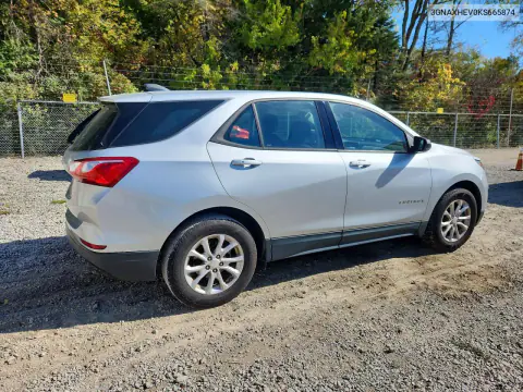 2019 Chevrolet Equinox Ls VIN 3GNAXHEV0KS665874 фото 3