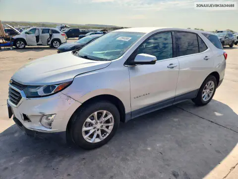 3GNAXUEV8KS634688 — 2019 Chevrolet Equinox, Передняя часть, фото до ремонта