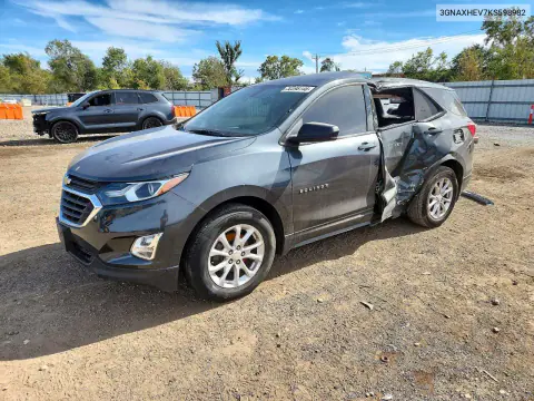 2019 Chevrolet Equinox Ls VIN 3GNAXHEV7KS598982 фото 1